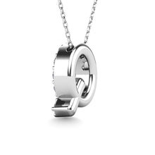 Cargar imagen en el visor de la galería, Diamond 1/6 Ct.Tw. Letter Q Pendant in 14K White Gold&quot;