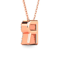 Cargar imagen en el visor de la galería, Diamond 1/8 Ct.Tw. Letter R Pendant in 14K Rose Gold&quot;