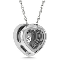 Cargar imagen en el visor de la galería, Diamond 1/50 Ct.Tw. Heart Pendant in 925 Silver