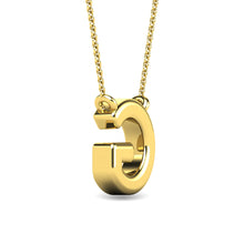 Load image into Gallery viewer, Diamond 1/20 Ct.Tw. Letter G Pendant in 10K Yellow Gold