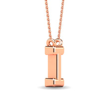 Load image into Gallery viewer, Diamond 1/20 Ct.Tw. Letter I Pendant in 10K Rose Gold