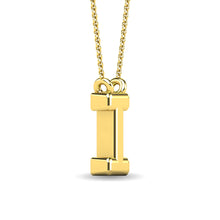 Load image into Gallery viewer, Diamond 1/20 Ct.Tw. Letter I Pendant in 10K Yellow Gold