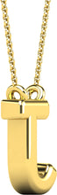 Load image into Gallery viewer, Diamond 1/20 Ct.Tw. Letter J Pendant in 10K Yellow Gold