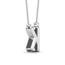 Load image into Gallery viewer, Diamond 1/20 Ct.Tw. Letter K Pendant in 10K White Gold