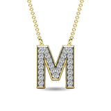 Diamond 1/20 Ct.Tw. Letter M Pendant in 10K Yellow Gold