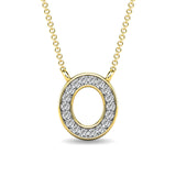 Diamond 1/20 Ct.Tw. Letter O Pendant in 10K Yellow Gold