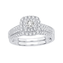 Load image into Gallery viewer, 14K 0.63ct Diamond Bridal Ring