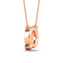 Load image into Gallery viewer, Diamond 1/20 Ct.Tw. Letter Q Pendant in 10K Rose Gold