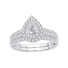 Load image into Gallery viewer, 14K 0.62ct Diamond Bridal Ring