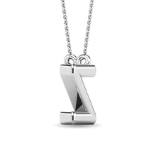 Load image into Gallery viewer, Diamond 1/20 Ct.Tw. Letter Z Pendant in 10K White Gold