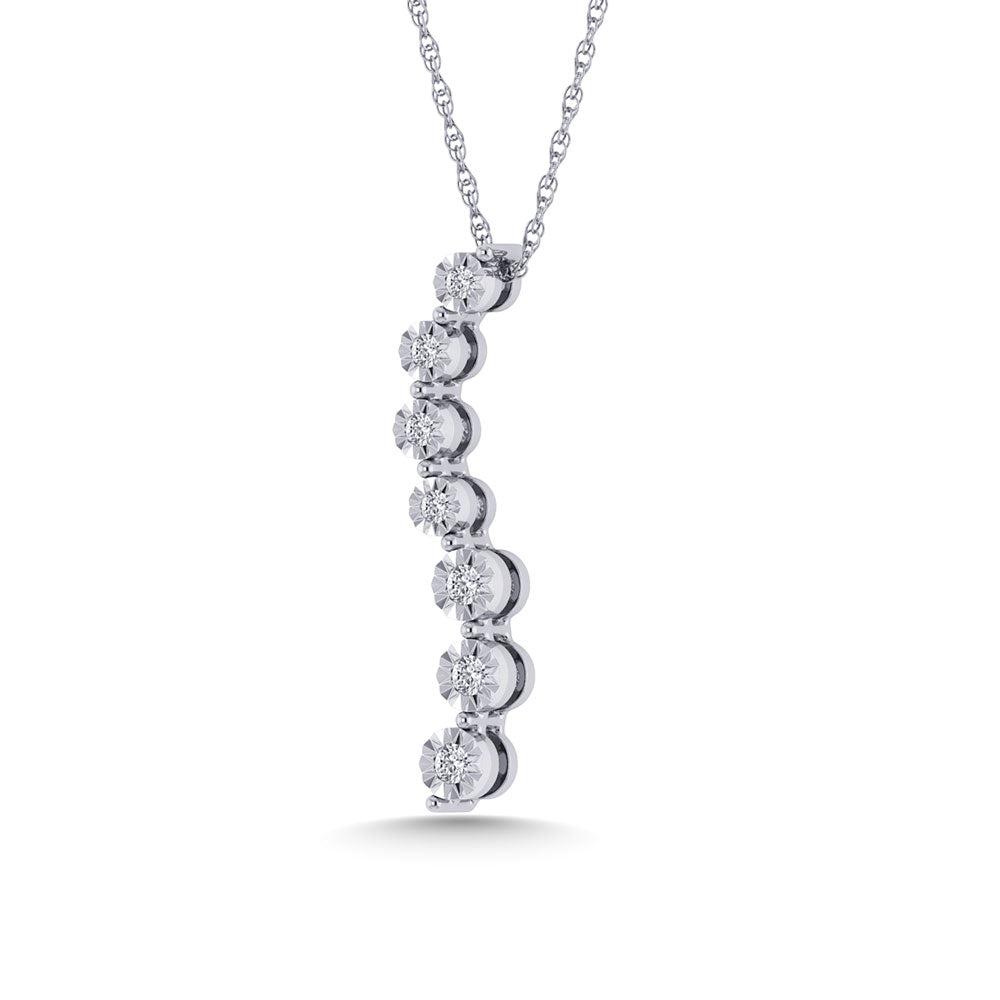 Diamond 1/10 Ct.Tw. Fashion Pendant in 925 Silver