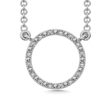 Load image into Gallery viewer, Diamond 1/20 Ct.Tw. Circle Shape Fashion Pendant in 925 Silver