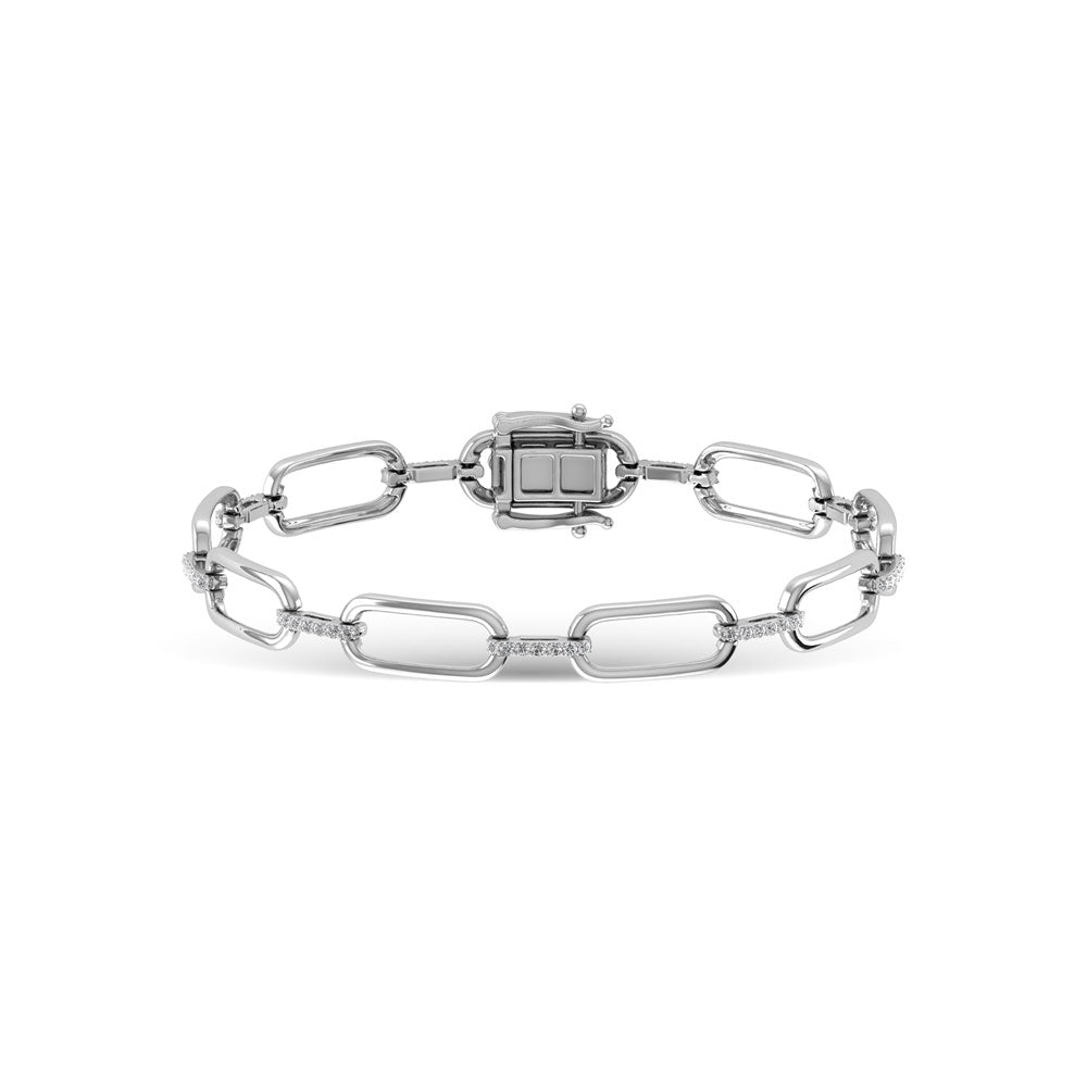 Diamond 1/2 Ct.Tw. Fashion Bracelets in 14K White Gold