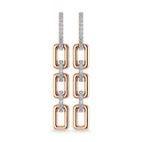 Diamond 1/6 Ct.Tw. Danglers Earrings in 10K Rose Gold