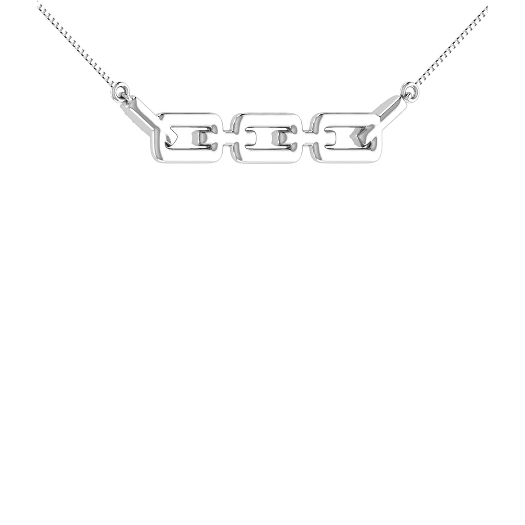 10K White Gold 1/10 Ct.Tw. Diamond Cuban Link Necklace