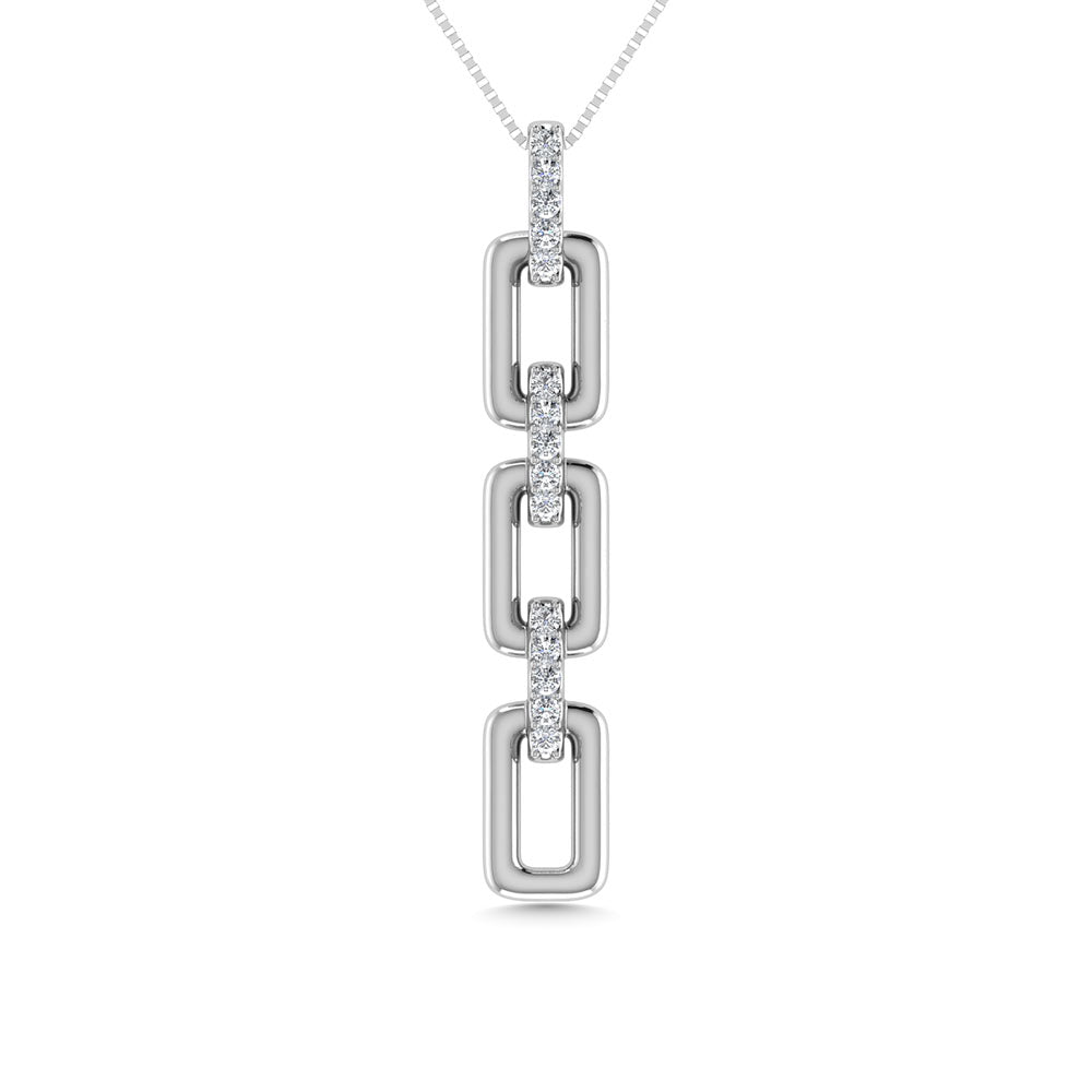 Diamond 1/8 Ct.Tw. Fashion Pendant in 10K White Gold