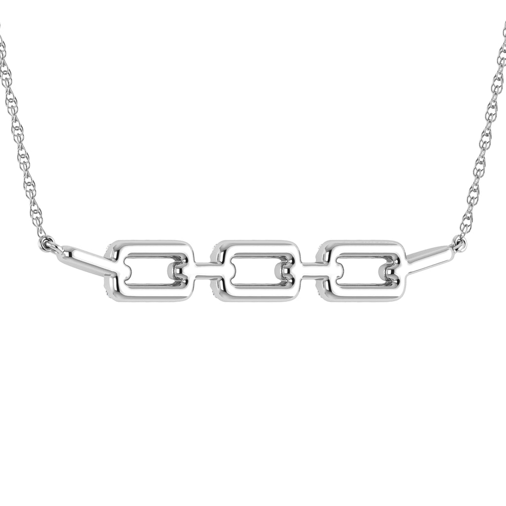 Diamond 1/5 Ct.Tw. Fashion Necklace in 10K White Gold