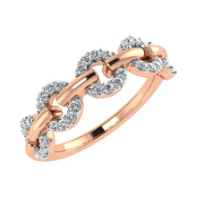 Cargar imagen en el visor de la galería, 10K Rose Gold 1/6 Ct.Tw. Diamond Fashion Ring