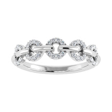 Cargar imagen en el visor de la galería, 10K White Gold 1/6 Ct.Tw. Diamond Fashion Ring