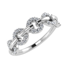 Cargar imagen en el visor de la galería, 10K White Gold 1/6 Ct.Tw. Diamond Fashion Ring