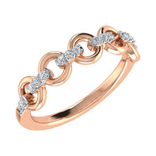 Load image into Gallery viewer, 10K Rose Gold 1/10 Ct.Tw. Diamond Fashion Ring