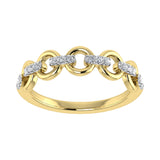 10K Yellow Gold 1/10 Ct.Tw. Diamond Fashion Ring