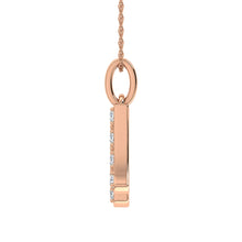 Cargar imagen en el visor de la galería, Diamond 1/8 Ct.Tw. Letter A Pendant in 10K Rose Gold