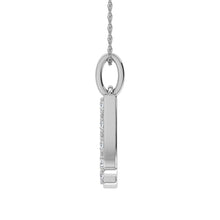 Load image into Gallery viewer, Diamond 1/8 Ct.Tw. Letter A Pendant in 10K White Gold