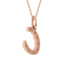 Load image into Gallery viewer, Diamond 1/8 Ct.Tw. Letter C Pendant in 10K Rose Gold