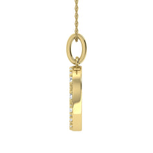 Cargar imagen en el visor de la galería, Diamond 1/8 Ct.Tw. Letter D Pendant in 10K Yellow Gold