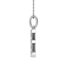 Load image into Gallery viewer, Diamond 1/8 Ct.Tw. Letter E Pendant in 10K White Gold