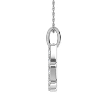 Load image into Gallery viewer, Diamond 1/8 Ct.Tw. Letter H Pendant in 10K White Gold