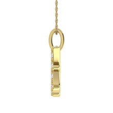 Load image into Gallery viewer, Diamond 1/8 Ct.Tw. Letter H Pendant in 10K Yellow Gold