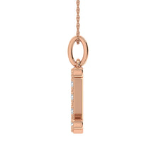 Cargar imagen en el visor de la galería, Diamond 1/8 Ct.Tw. Letter I Pendant in 10K Rose Gold