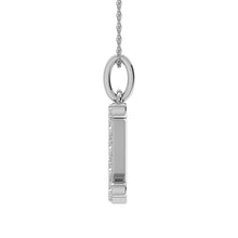 Load image into Gallery viewer, Diamond 1/8 Ct.Tw. Letter I Pendant in 10K White Gold