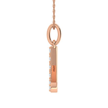 Load image into Gallery viewer, Diamond 1/8 Ct.Tw. Letter L Pendant in 10K Rose Gold