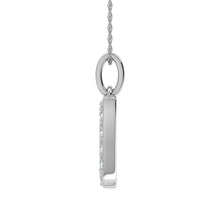 Load image into Gallery viewer, Diamond 1/8 Ct.Tw. Letter N Pendant in 10K White Gold