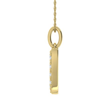 Load image into Gallery viewer, Diamond 1/8 Ct.Tw. Letter N Pendant in 10K Yellow Gold