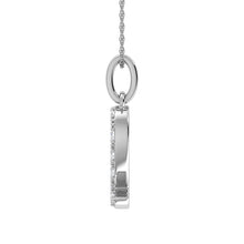 Load image into Gallery viewer, Diamond 1/8 Ct.Tw. Letter Q Pendant in 10K White Gold