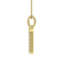 Load image into Gallery viewer, Diamond 1/8 Ct.Tw. Letter T Pendant in 10K Yellow Gold