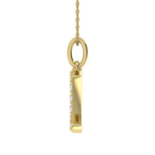 Load image into Gallery viewer, Diamond 1/8 Ct.Tw. Letter U Pendant in 10K Yellow Gold