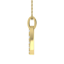 Load image into Gallery viewer, Diamond 1/8 Ct.Tw. Letter W Pendant in 10K Yellow Gold