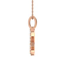 Load image into Gallery viewer, Diamond 1/8 Ct.Tw. Letter X Pendant in 10K Rose Gold