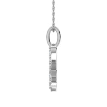 Load image into Gallery viewer, Diamond 1/8 Ct.Tw. Letter X Pendant in 10K White Gold