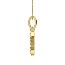 Load image into Gallery viewer, Diamond 1/8 Ct.Tw. Letter X Pendant in 10K Yellow Gold