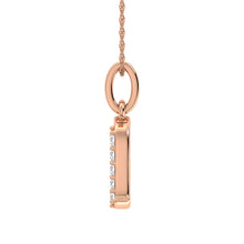 Load image into Gallery viewer, Diamond 1/20 Ct.Tw. Letter A Pendant in 10K Rose Gold