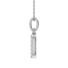 Cargar imagen en el visor de la galería, Diamond 1/20 Ct.Tw. Letter A Pendant in 10K White Gold