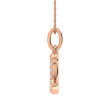 Load image into Gallery viewer, Diamond 1/20 Ct.Tw. Letter C Pendant in 10K Rose Gold