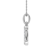 Load image into Gallery viewer, Diamond 1/20 Ct.Tw. Letter C Pendant in 10K White Gold