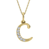 Diamond 1/20 Ct.Tw. Letter C Pendant in 10K Yellow Gold